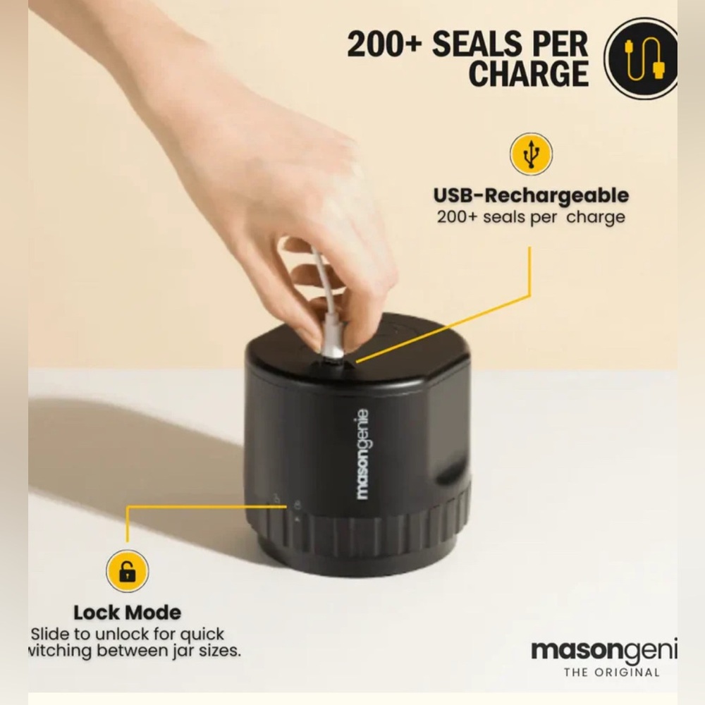 Mason Genie Vacuum Sealer Kit~New - Picture 14 of 15